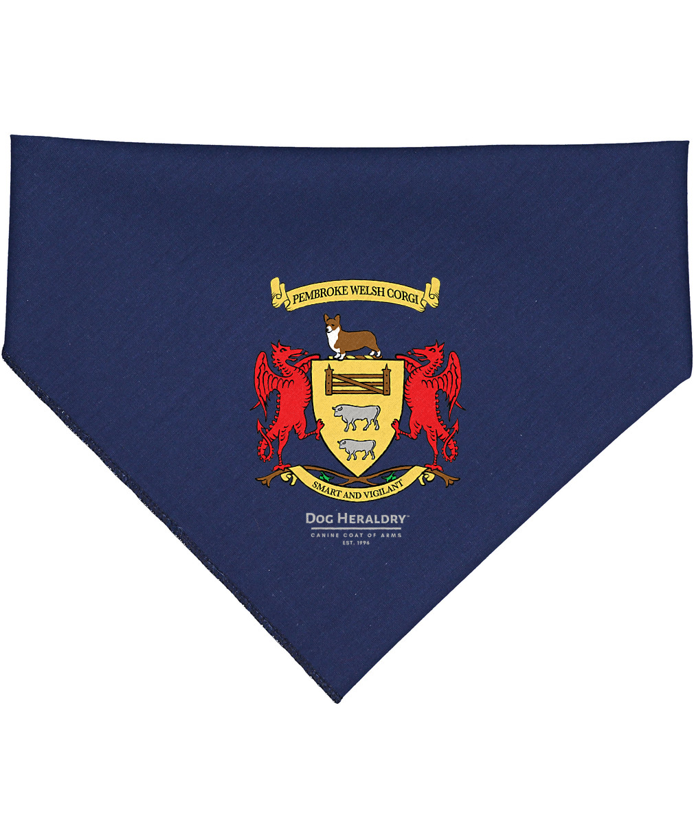 Dog Heraldry™ Dog Bandana - Pembroke Welsh Corgi